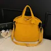 Nova Bolsa Transversal Casual Elegante e Simples para Estudantes, Bolsa Tote de Cor Sólida, Bolsa de Mão, Bolsa de Ombro Único para o Dia a Dia