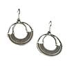 Venta caliente transfronteriza Mingcheng, pendientes de plata antiguos huecos redondos geométricos retro, pendientes de moda personalizados europeos y americanos al por mayor