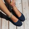 Zapatos de punto huecos zapatos de mujer 2023 Verano nuevos color puro tejido transfronterizo tacón plano casual zapatos transpirables transfronterizos