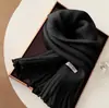 Bufanda Azul de Color Sólido para Otoño e Invierno para Mujer, Estilo Coreano con Borlas Versátil Engrosada Calentador de Cuello Cálido para Estudiantes Cachemira Sintética Suave Calentador de Cuello
