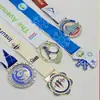 Medalla Conmemorativa del Aniversario del Evento de Maratón Transfronterizo Aleación de Zinc Medalla Creativa Medallas de Oro, Plata, Bronce