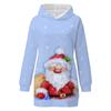 Sudadera nueva de 24 años con estampado navideño, suéter holgado europeo y americano transfronterizo de muñeco de nieve, impresión digital a D-made