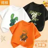 Ropa Nueva de Verano 2026 para Niños, Ropa de Manga Corta para Niños, Camisetas de Manga Corta de Algodón Puro para Niños, Tops de Verano, Camisetas Guapas y Modernas