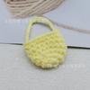 Mini bolso pequeño para teléfono móvil bolso cruzado bolso para auriculares Bluetooth hecho a mano diy ganchillo tejido lana hueco color lindo