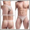 AliExpress roupa interior dos homens da noite U convexo fino macio Ice Silk T único Tanga C- 045 AliExpress cintura baixa sexy