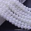 Macaron cor 8mm monocromático jade contas de vidro quebrado material artesanal frisado pulseira colar jóias acessórios contas soltas