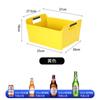 Caja de Cerveza de Plástico Portátil Rectangular Engrosada KTV Caja de Vino Cesta de Cerveza Caja de Cerveza Caja de Bar Cubitera