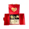 Ramo para el Día de San Valentín 520 Lámina de Oro Caja de Regalo Decorativa de Alta Gama, Regalo para el Festival Qixi para Esposa o Novia