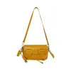 Bolsas Femininas de Alta Qualidade com Visual Estiloso, Bolsa Mensageira Transversal Cambridge, Design Coreano de Nicho, Bolsa Transversal Quadrada Pequena Feita de Algodão Poliéster