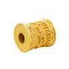Vietnã Shajin Seis Palavras Verdade Barril Contas Banhado a Ouro 24k Acessórios DIY Imitação Ouro Duro 3D Acessórios para Pulseira de Corda Vermelha