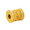 Cuentas de Barril con Mantra de Seis Caracteres de Oro de Arena Vietnamita Chapadas en Oro de 24 Quilates Accesorios DIY Pulsera de Cuerda Roja de Oro Duro de Imitación Accesorios