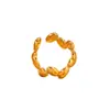 Anillo Popular Transfronterizo de Acero de Titanio con Carcasa Diseño de Nicho Nuevo Anillo de Acero Inoxidable para Mujer Nicho de Gama Alta Venta al por Mayor