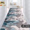 Alfombra sencilla recortable para puerta de entrada, pasillo, escaleras, 3D, larga, para el hogar y el hotel.
