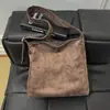 Bolso estampado de leopardo para mujer 2026 nuevo bolso tote de gamuza gran capacidad para ir al trabajo versátil vintage de hombro cruzado bolso grande