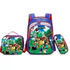 Nueva Mochila Escolar de Dibujos Animados Kpop Sudamericana de Comercio Exterior Set de Tres Piezas Mochila Ultra Ligera Impermeable