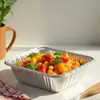 Caja de Papel de Aluminio para Llevar Pescado a la Parrilla de Grado Alimenticio Parrilla de Pescado Barbacoa Cangrejo Caja de Almuerzo Desechable de Papel de Aluminio Fábrica al por Mayor