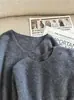 Suéter cardigan de punto redondo/cuello en V cepillado de seda-cachemira-lana para mujer, 26 tops de punto coloridos otoño-invierno