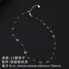 Diseño de Nicho Collar de Gota de Rocío de la Mañana Cadena de Cuello con Cuentas de Cristal Transparente Hecha a Mano Cadena para Clavícula con Cuentas Colgantes de Moda