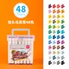 Marcadores Triangulars Deli 70803-48 a Base de Alcohol (Colores mixtos) (48 Colores/Tubo)