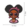 Patch Bordado Dia da Independência Preto Decoração de Roupa Patch Patch Bordado Bebê Preto Computador Insígnia de Menina Pequena