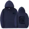 Sudadera con Capucha Estampada Natanael Cano Amor Tumbado de Talla Europea Transfronteriza con Dobladillo Acanalado Suelto