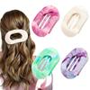 Conjunto de Presilhas de Cabelo Mais Quente da Amazon, Nova Presilha de Cabelo Oval Plana, Presilhas Tibi Seamless na Parte de Trás da Cabeça, Atacado