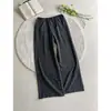 Pantalones Anchos de Pierna Caída Estilo Perezoso Nuevo de Verano cleanfit Retro Americano Casual Cuadros Micro-Campana Largos