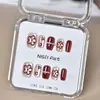 Uñas Portátiles en Caja Transparente al por Mayor para Tiendas Físicas, Parches para Uñas Artísticas, Pegatinas de Uñas Terminadas, Uñas Postizas Removibles