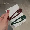 Presilha de Cabelo Retangular Grande Brilhante em Formato de Gota Dongdaemun Coreano para Nuca e Lados