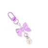 Colgante de macarrón con lazo de moda accesorio para teléfono con corbata de lazo para llaves accesorio para funda de auriculares accesorio para bolsa y ropa regalo para estudiante