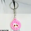Nuevo Lote Caliente Llavero de Gato Lindo Llavero de Peluche Gatito de Dibujos Animados Accesorios Colgantes de Mochila de Goma Blanda de PVC