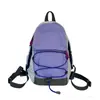 Mochila Pequeña Estilo Japonés para Mujer 2026 Nueva Linda Mini Bolso de Viaje para Exteriores con Cordón Mochila Ligera de Bloques de Color
