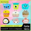 Capa Protetora Personalizada de Silicone para Fone de Ouvido Bluetooth com Imagem de Personagem de Desenho Animado Capa para Fone de Ouvido