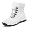 Botas de Nieve de Comercio Exterior para Mujer en Invierno, Botas de Nieve de Corte Medio con Suela Gruesa para Hombre y Mujer, Botas de Nieve Engrosadas de Terciopelo para Exteriores para Mujer