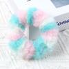 Xintian accesorios para el cabello transfronterizos para mujer otoño e invierno banda elástica de goma cuerda para el cabello dulce felpa arcoíris anillo para el cabello suministro