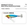 Señuelo para Pesca de Orilla: Señuelo de Jigging de Plomo con Plumas de 7-20g con Anzuelo con Ranura de Sangre para Pescar Cabeza de Serpiente y Lubina Negra en Agua Dulce y Salada