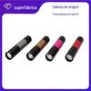 Mini lanterna LED personalizada, alimentada por bateria, iluminação de batom, tocha de alumínio