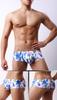 Ropa Interior para Hombre de Tiro Bajo Exportación Europea y Americana con Malla Convexa en U Estampada, Transpirable, que Absorbe la Humedad, Calzoncillos Boxer Pequeños E072