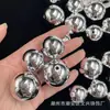 Cuentas Plateadas de Agujero Recto Galvanizadas con UV de 25-30 mm Accesorios para Joyería DIY Hechos a Mano Suministro al por Mayor de Tendencia en Vivo