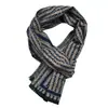 Exportación de Comercio Exterior Europeo y Americano Nuevo Bufanda de Punto Gruesa Cálida de Doble Cara para Hombre Estilo Coreano Marca de Bufandas para Hombre Venta al por Mayor en Stock