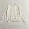 Nuevo Suéter de Punto Calado con Encaje y Cuello Redondo para Otoño/Invierno 2026 Cárdigan de Punto Calado de Color Sólido con Mangas Largas Chaleco Ajustado de Manga Larga para Mujer