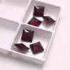 Rubí Rojo Sangre de Paloma Cuadrado Corte Princesa Corindón Rojo Sintético #8 Joyería Incrustada con Piedras
