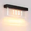 Letrero Electrónico Iluminado para Puerta de Hotel con Timbre, Modelo Recargable de Acrílico Degradado para Casa Club