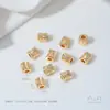 Cuentas Espaciadoras Cilíndricas con Agujero Pasante Rellenas de Oro de 14K Agujero Grande Cuentas Sueltas Perlas de Hilo Hechas a Mano Cristal Materiales para Pulseras DIY Joyería