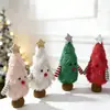 Decoraciones Navideñas Mingguan Adornos Creativos con Forma de Árbol de Navidad Muñeco Lindo de Peluche Adornos para Mesa de Fiesta