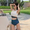 Suministro de fábrica Corea del Sur nuevo estilo ins traje de baño de dos piezas cintura alta traje de baño sexy para aguas termales bikini femenino conservador
