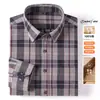 Camisa de franela a cuadros de alta gama, talla grande transfronteriza para hombre, casual, manga larga, abrigo para primavera y otoño de Amazon, camisa para hombre