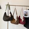 Bolsa Tote Casual Tendência Estampa de Leopardo Grande Capacidade Novo Estilo 2026 Moda Tendência de Ombro/Axila