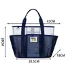 Bolsa de Praia de Fábrica, Bolsa de Armazenamento para Natação, Bolsa de Rede, Bolsa Portátil de Grande Capacidade para Viagem e Fitness, Armazenamento de Artigos de Higiene Pessoal e Roupa de Banho