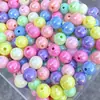 Acrílico Macaron AB Redondo Contas Educação Infantil Infantil Contas DIY Pulseira Colar Corrente de Celular Material para Fazer Joias